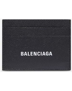 Balenciaga Leather Logo Wallet - White
