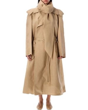 Carven Scarf Trench - Natural