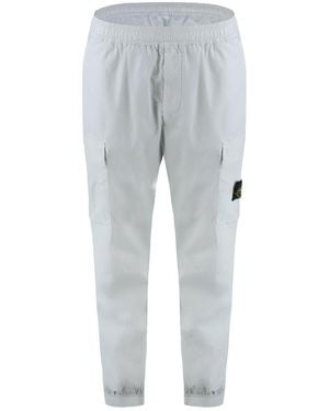 Stone Island Stretch Cotton Pants - Gray