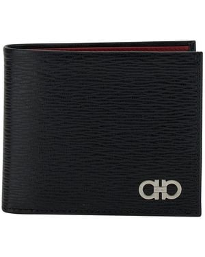 Ferragamo Revival Gancini Wallet - Black