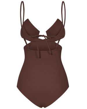 ビキニ NENSI DOJAKA Women Swimsuit NDSS23SWIM001 BURORA Red Nensi Dojaka Brick Stretch Polyester Swimsuit | italist