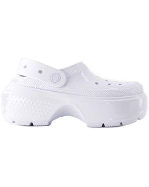Crocs™ Stomp High Shine Sandals - White