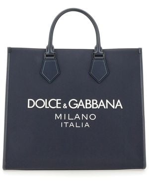 Dolce & Gabbana Large Shopping Bag - Blue