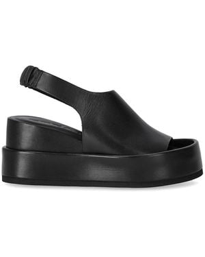 Strategia Wedge Sandal - Black