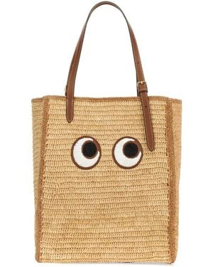 Anya Hindmarch Small "Eyes" Tote Bag - Natural