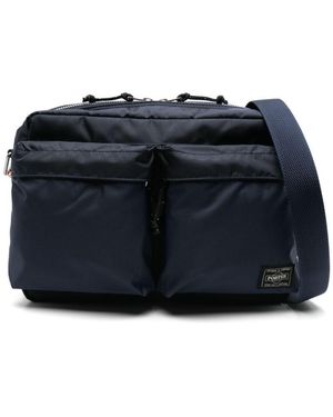 Porter-Yoshida and Co Force Small Shoulder Bags - Blue