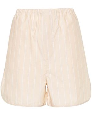 Filippa K Striped Drawstring Shorts in Blue | Lyst