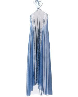 Pin-Up Stars 'Intreccio Africano' Sarong Dress - Blue