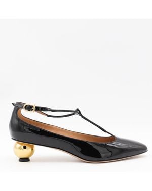 Ferragamo Scarpe Con Tacco Nero - Blue