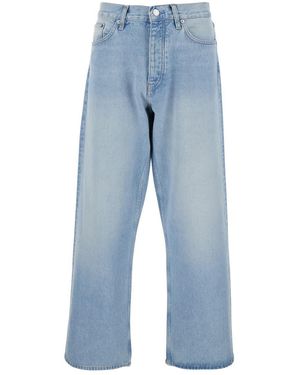 sunflower Light- Five Pocket Jeans With Logo Patch On The Back - Blue