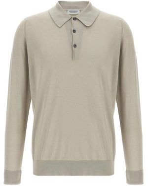 John Smedley 'Finchley' Polo Shirt - Gray