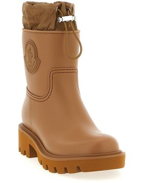 ブーツその他 MONCLER KICKSTREAM - Rain Boots Moncler Kickstream Leather Tall Rain Boots - Bergdorf Goodman