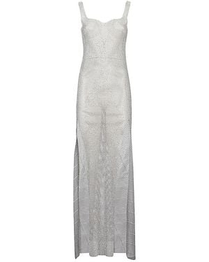 Santa Brands Sleeveless Long Dress - White