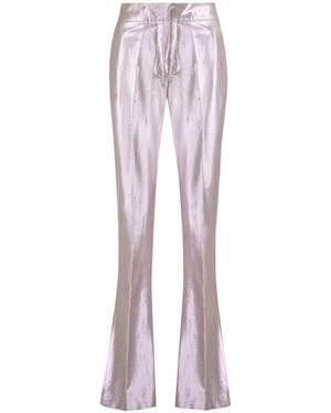 Genny Lurex Cotton Pants - Purple