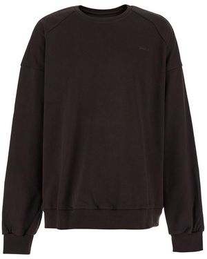 Juun.J Oversized Sweatshirt With Graphic Print - Black