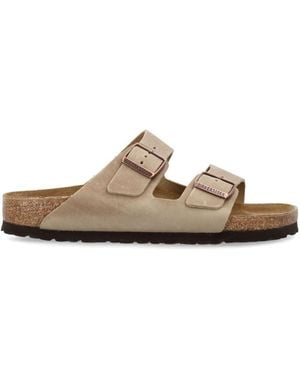 Birkenstock Arizona Oiled Leather Sandals - White