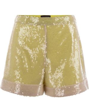 MVP WARDROBE Shorts With Sequins All Over - Green