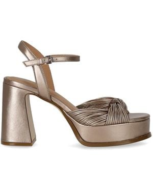 Ash Muse Champagne Heeled Sandal - Metallic
