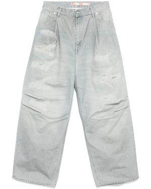 PDF Jeans With Contrast Stitching - Gray