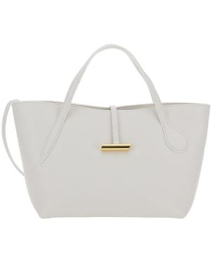 Liffner 'Petite Penne' Tote Bag With Side Pocket - White