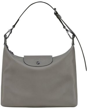 Longchamp Borsa A Spalla "Le Pliage Xtra" Medium - Gray