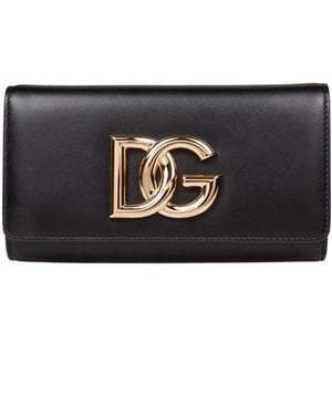 Dolce & Gabbana Calfskin Clutch - Black