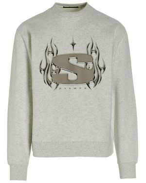 Stampd 'Chrome Flame' Sweatshirt - Gray