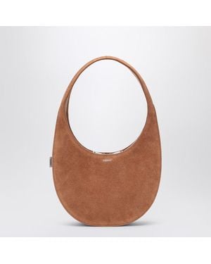 Coperni Suede Double Gusset Swipe Bag - Brown