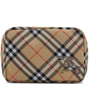Burberry Check Mini Bag - Gray
