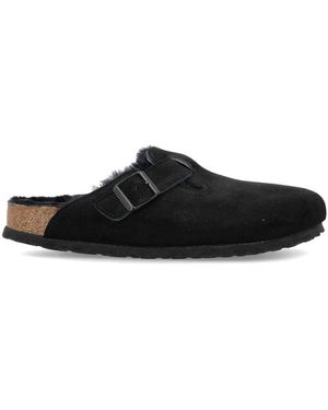Birkenstock Boston Shearling Sandals - Black