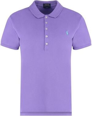 Polo Ralph Lauren Cotton-Piqué Polo Shirt - Purple