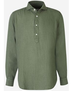 Vincenzo Di Ruggiero Plain Linen Shirt - Green