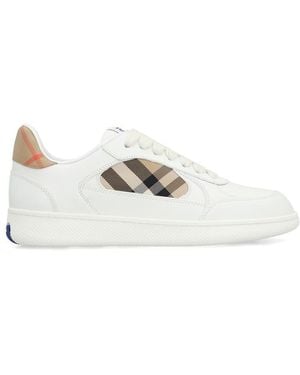 Burberry Leather Low-Top Sneakers - White
