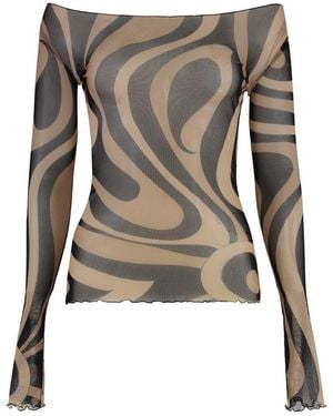 Emilio Pucci Printed Top - Natural