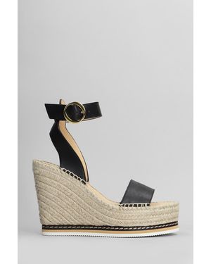 Odissã¬ Lily Wedges - Black
