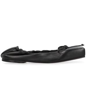 Jacquemus Ballet Leather Ballet Flats - Black