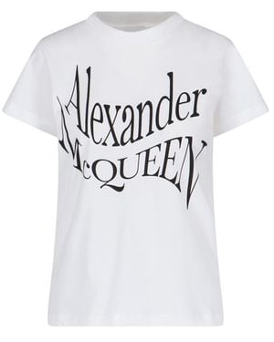 McQueen T-Shirts And Polos - White