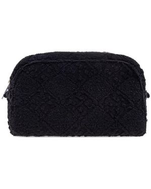 Tory Burch Ella Cotton Pouch - Black