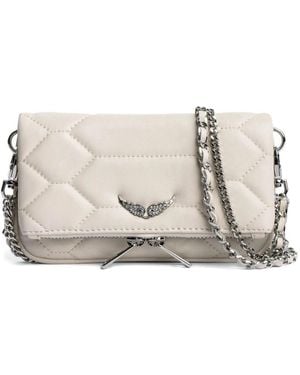 Zadig & Voltaire Rock Nano Xl Mat Scale Bags - Natural