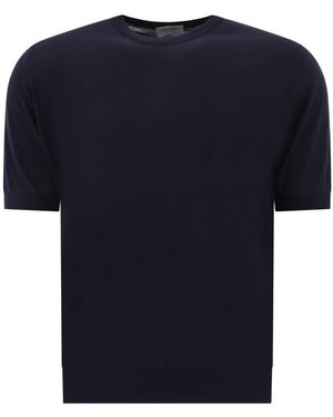 John Smedley T-Shirts - Blue