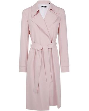 Theory Oaklane Trench Coat - Pink