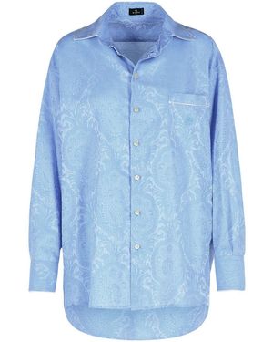 Etro Light Cotton Shirt - Blue