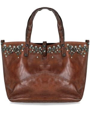 Campomaggi Bella Di Notte Cognac Shopping Bag - Brown