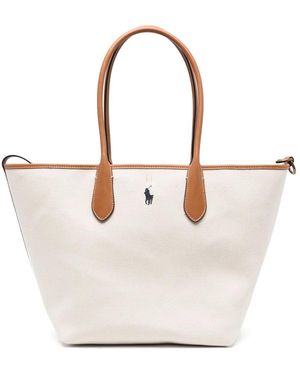 Ralph Lauren Canvas Tote Bag - White