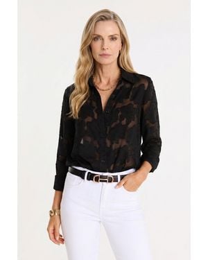 The Noli Shop Stelle Button Up - Black