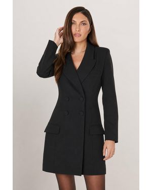 The Noli Shop Kira Blazer Dress - Black