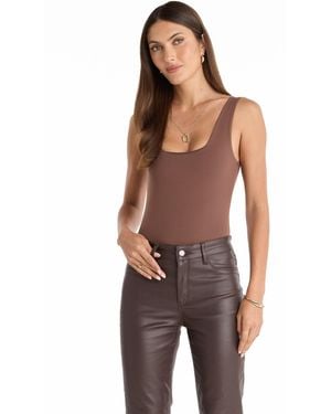 The Noli Shop Loren Bodysuit - Brown
