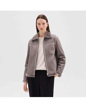 Theory Aviator Jacket - Gray