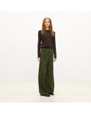 Theory Wide-Leg Pant - Green