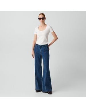 Theory Fluid Flare Jean - Blue